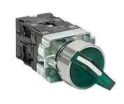 Переключатель BD21 2P c зеленой подстветкой 24В NO EKF PROxima