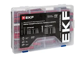 Пристрелочный набор № 1 гвоздей по бетону, кирпичу и металлу (тип CN) EKF