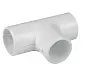 Тройник соединительный для трубы 25 мм (5 шт) белый EKF-Plast