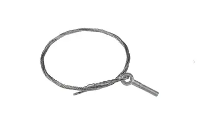 Трос стальной с рым-болтом М6 10 м (2 мм) EKF
