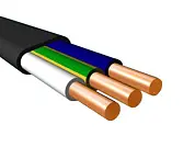 Кабель силовой ВВГ-Пнг(А)-LS 3х1,5ок - 0,66 черн (5м) ГОСТ 31996-2012 (БелРоскабель)