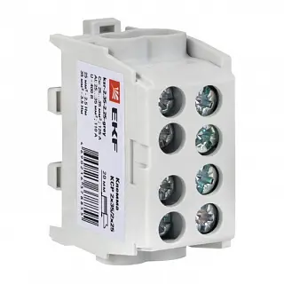 Клемма распределительная КСР с двойным винтом 2x35/2x25 серая EKF PROxima
