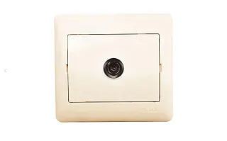 Розетка TV 75О 1-мест. 5-862 Мгц беж. София EKF Simple