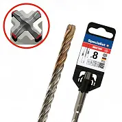 Сверло (бур) по  бетону 8/200 х 260 QUATTRO SDS+  Профи