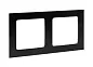 Стокгольм Рамка 2-местная металлическая черная EKF PROxima