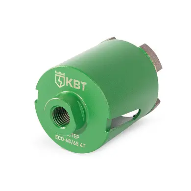 Коронки алмазные Ø 68, 72 мм с 4 зубцами с боковым пылеудалением (КВТ)