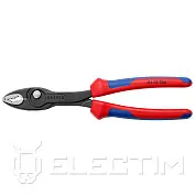 Клещи захватные TwinGrip,  4 - 22 мм,  L-200 мм, чернённые, 2-комп. рукоятки (KNIPEX)