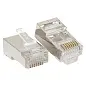 Коннектор RJ-45 TERACOM экранированный 8P8C Cat.5E универсальный (упак.20шт)