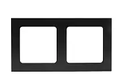 Стокгольм Рамка 2-местная металлическая черная EKF PROxima