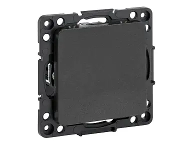 Стокгольм Механизм Выключателя 1-кл. проходного 10А черный EKF PROxima