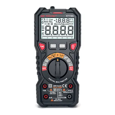 KT118A PROLINE Мультиметр цифровой c True RMS серия «PROLINE» KT118A PROLINE Мультиметр цифровой c True RMS серия «PROLINE»