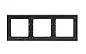 Стокгольм Рамка 3-местная черная EKF PROxima