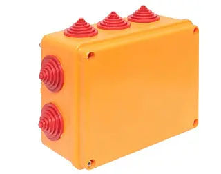 Коробка огнестойкая 190х140х70мм IP55, 3 двойных клеммника 1,5-10 мм2 EKF