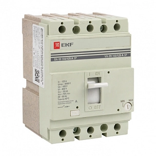 Выключатель автоматический ВА-99 160/125А 3P 35кА EKF PROxima