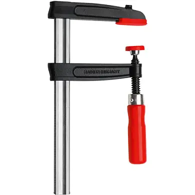 Струбцина чугунная 250/80, 5.5 кН, деревянная ручка BESSEY