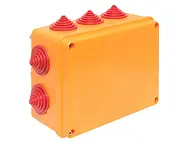 Коробка огнестойкая 190х140х70мм IP55, 3 двойных клеммника 1,5-25 мм2 EKF