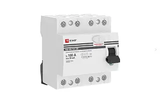 Устройство защитного отключения УЗО ВД-100 4P 16А/30мА (электромеханическое) EKF PROxima