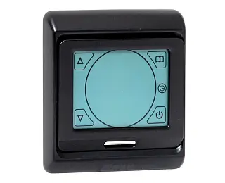 Сенсорный термостат для теплых полов электронный черный 16А 230В EKF