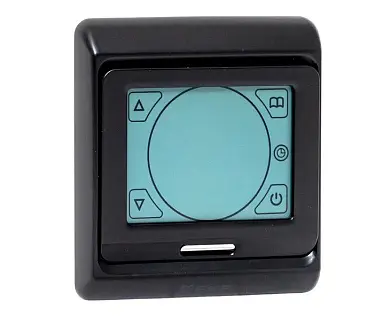 Сенсорный термостат для теплых полов электронный черный 16А 230В EKF