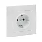 Валенсия розетка 1-местная с/з 16А белая с защ. штор. EKF PROxima