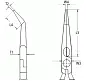 Длинногубцы с режущими кромками VDE 1000V, L-200 мм,  хром., 2-комп. рукоятки, SB (KNIPEX)