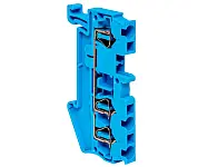 Колодка клеммная пружинная JXB-ST-2.5 31А 3 вывода синяя EKF