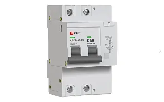 Дифференциальный автомат АД-2 S 50А/100мА (хар. C, AC, электронный) 6кА EKF PROxima
