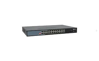 Промышленный неуправляемый коммутатор U-2GX/SFP-24GTP-R, 2 порта 1000Base-X SFP, 24 порта 10/100/1000Base-T(X) RJ45 c PoE, монтаж в 19" стойку TSX EKF