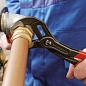 Клещи переставные COBRA® с фиксатором, 50 мм (2"), под ключ 46 мм, L-250 мм, Cr-V, серые, обливные р