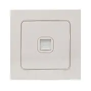 Стокгольм Механизм Розетки RJ-45 1-местной белый EKF PROxima