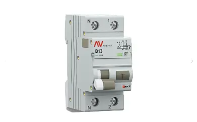 Дифференциальный автомат DVA-10 1P+N 13А (D) 30мА (AC) 10кА EKF AVERES