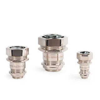 Ввод кабельный для металлорукава латунный c метрической резьбой «M» ВК-М-МР (Fortisflex)