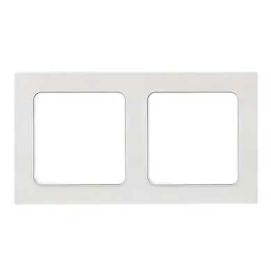 Стокгольм Рамка 2-местная белая EKF PROxima