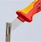 Нож для кабеля VDE 1000V, L-190 мм, 2-комп. рукоятка (KNIPEX)