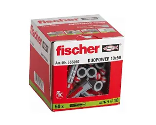 Универсальный дюбель DUOPOWER 10х50 (упак. 50шт) Fischer