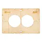 Шаблон для подрозетников c 2 отв. диам. 68 мм EKF Expert