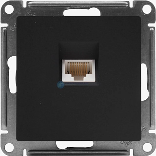 ШЭ Атлас Роз.комп. с/у RJ45, (б/рамки, карбон) ATN001083 (5шт/уп)