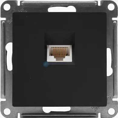 ШЭ Атлас Роз.комп. с/у RJ45, (б/рамки, карбон) ATN001083 (5шт/уп)