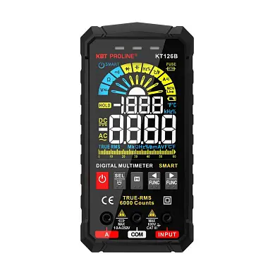 Мультиметр цифровой SMART KT 126В "PROLINE" (КВТ) Мультиметр цифровой SMART KT 126В "PROLINE" (КВТ)