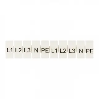 Маркеры для JXB-ST 4 с символами "L1, L2, L3, N, PE" (100 шт.) EKF PROxima