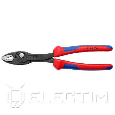 Клещи захватные TwinGrip,  4 - 22 мм,  L-200 мм, чернённые, 2-комп. рукоятки (KNIPEX)