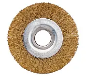 ЩЕТКА ПЛОСКАЯ ДЛЯ УШМ латунь 100мм 22 диам. (1/ 100),VERTEXTOOLS