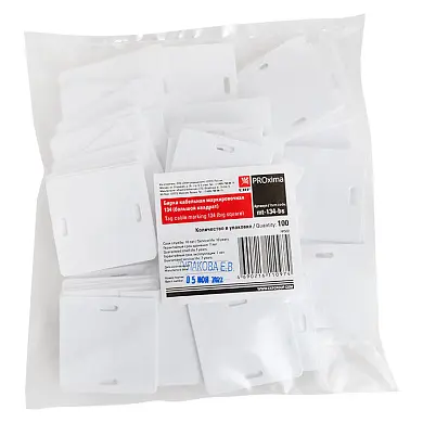 Бирка кабельная маркировочная У-134 большой квадрат EKF PROxima