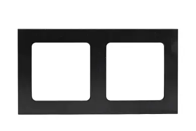 Стокгольм Рамка 2-местная металлическая черная EKF PROxima