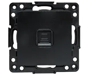 Стокгольм Механизм Розетки RJ-45 1-местной черный EKF PROxima