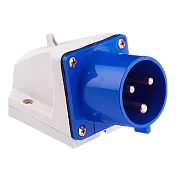 Вилка стационарная 523 2Р+РЕ 32А 220В IP44 EKF PROxima