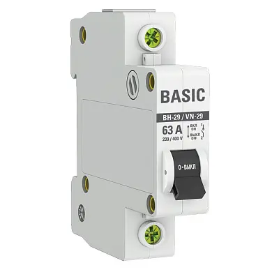 Выключатель нагрузки 1P 63А ВН-29 Basic