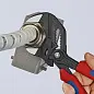 Клещи переставные - гаечный ключ, 40 мм (1 1/2"), L-180 мм, Cr-V, серые, 2-комп. рукоятки (KNIPEX)