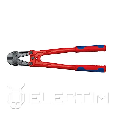 Болторез, L-460 мм, твёрдость кромок 62 HRC, серый, 2-комп. рукоятки (KNIPEX)