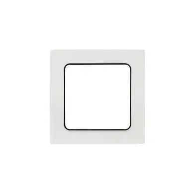 Стокгольм Рамка 1-местная белая с линией цвета черный EKF PROxima
